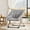 Gray, variant on Comfy Oversized Saucer Chair, Soft Faux Fur Reading Lounge Chair for Adults, Foldable Cozy Chairs for Bedroom, Living Room, Dorm, Office