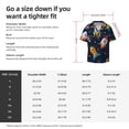 thumbnail image 7 of Sigee Spaceships and Stars Print Men's Shirts Casual Button Down Short Sleeve Summer Beach Shirt Hawaiian Vacation Shirts Tee Shirt-Small, 7 of 7
