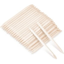 100 Pieces Wooden Sticks Double-End Wood Cuticle Pusher Remover Sticks Orange Nail Sticks Wood Cuticle Sticks Nail Art Manicure Pedicure Tool