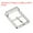 Silver, variant on Uxcell 6Pack 0.94" Single Prong Belt Buckle Square Center Bar Buckles for Leather Craft, Gold
