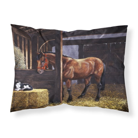 At The Gate Springer Spaniel Fabric Standard Pillowcase