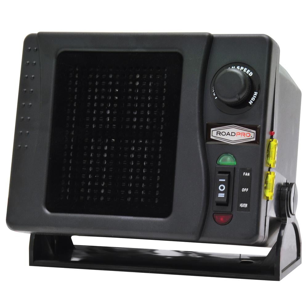 12Volt Direct HookUp Ceramic Heater/ Fan with Swivel Base RPSL681