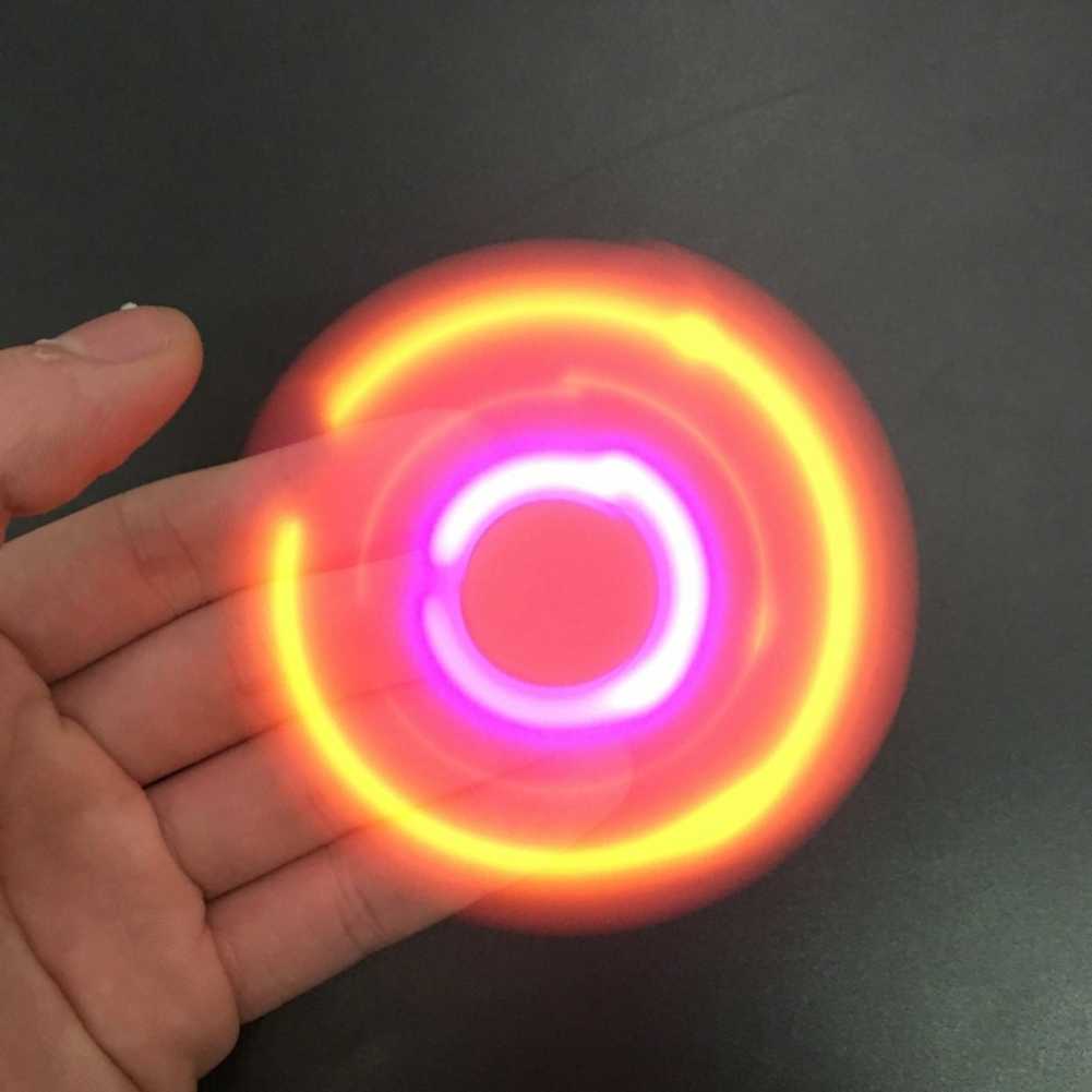 Sanwood LED Light Bluetooth Speaker Anti-Stress Fidget Hand Tri Spinner EDC Gyro Toy - image 4 of 4