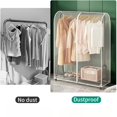 thumbnail image 4 of QUTETN Closet Organizers and Storage Clear Garment Rack Cover With Zipper Clothes Hanging Rack Cover Dusts Proof Water Proof Clothing Storage Protector Houseware Clear Garment Rack Cover, 4 of 6