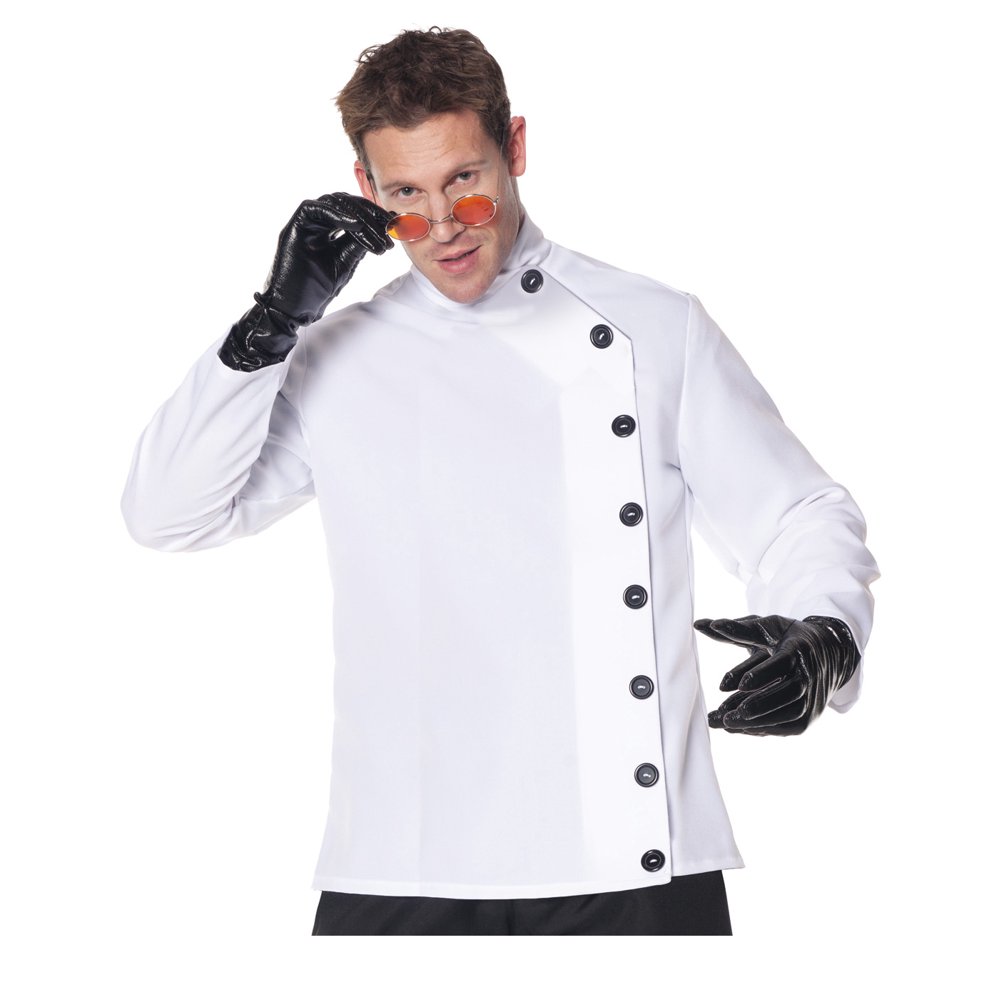 Underwraps Mad Scientist Mens Adult Lab Coat Halloween Costume Shirt