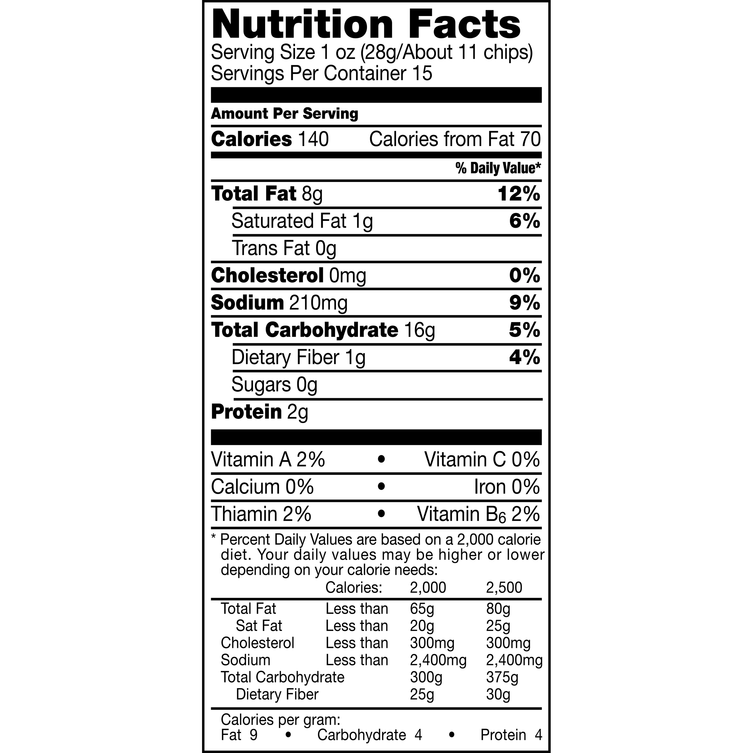 On The Border Chips Nutrition Facts Besto Blog