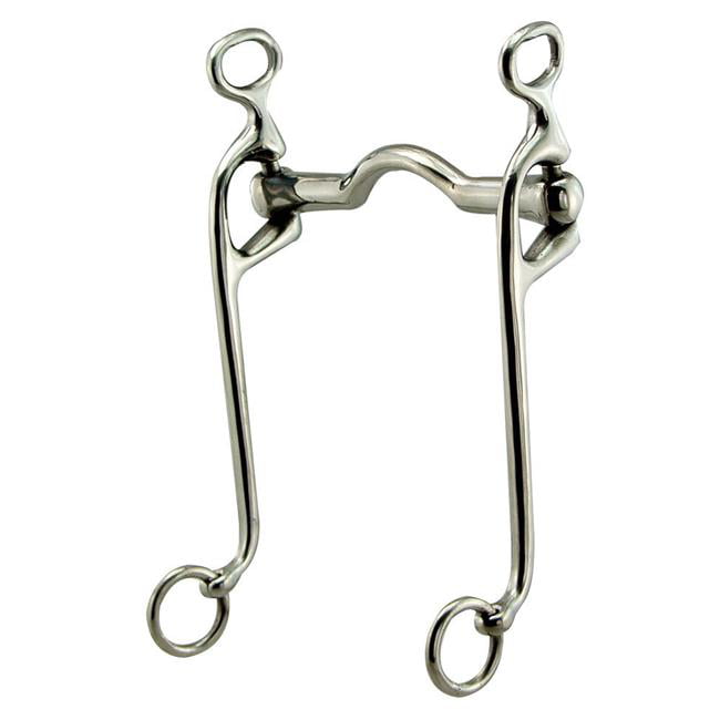 Coronet NEW Loose Cheek Ported Walking Horse Bit with 5-Inch Mouth 