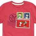 thumbnail image 3 of Peanuts - Christmas - Signs Of The Holidays Stamps - Toddler & Youth Short Sleeve Graphic T-Shirt, 3 of 5