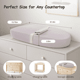 thumbnail image 4 of Baby Changing Pad, Caveen Baby Changing Station for Diaper Change and Dresser, with Waterproof Wipe-Clean PU Cover and Non-Slip Bottom, Portable, 4 of 9