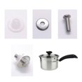 thumbnail image 4 of 6 Uds. Tapa De Perilla De Tapa De Agarre Universal, Manija De Perilla De Tapa De Olla, 2 Estilos, Perilla De Olla, Reemplazo De Manija De Tapa De Sartén, 4 of 5