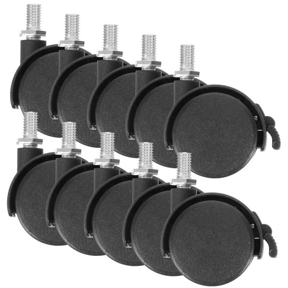 Hemoton 10Pcs Replaceable Casters Multi-function Office Chair Casters Household Furniture Leg Wheels