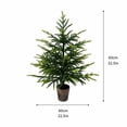 thumbnail image 2 of 2ft Potted Artificial Norfolk Pine Tabletop Tree, UV Resistant Faux Cedar Plant for Indoor Outdoor Year-Round & Christmas Decor,A, 2 of 6