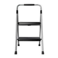 thumbnail image 3 of Hyper Tough Gray & Black 2-Step Steel Large Platform & Foldable Step Stool – Holds up to 225 Pounds, 3 of 5