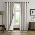 thumbnail image 2 of Cortinas Drapexpert, color beige y plateado, 100% opacas, 132 x 274 cm, 2 paneles, 2 of 7