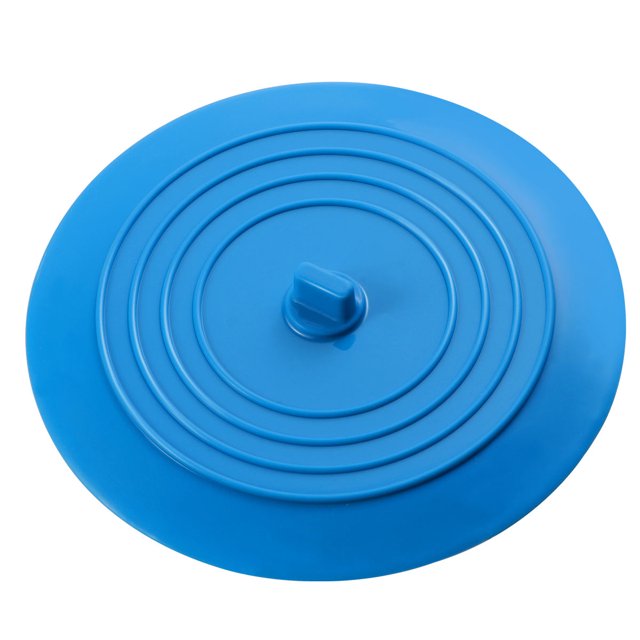 WESIEVYA Bath Tub Drain Plug Round Blue Waterproof For Bathtub And Sink 1Set