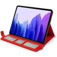 thumbnail image 4 of Dteck Handbag for Samsung Galaxy Tab S9 FE Plus 12.4 Inch Tablet, Folio Stand Crossbody Wallet Case with Card Holder Thin Pocket + Hand Strap + Removable Shoulder Strap for Galaxy Tab S9 FE+,Red, 4 of 4