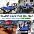 thumbnail image 3 of EDTara 6Ft/7Ft Portable Pool Table, Adults Folding Billiards Tables, Outdoor Pool Table for Family Game Room, Adult Rrec Room, Basements, Man Cave or Garage, 3 of 7
