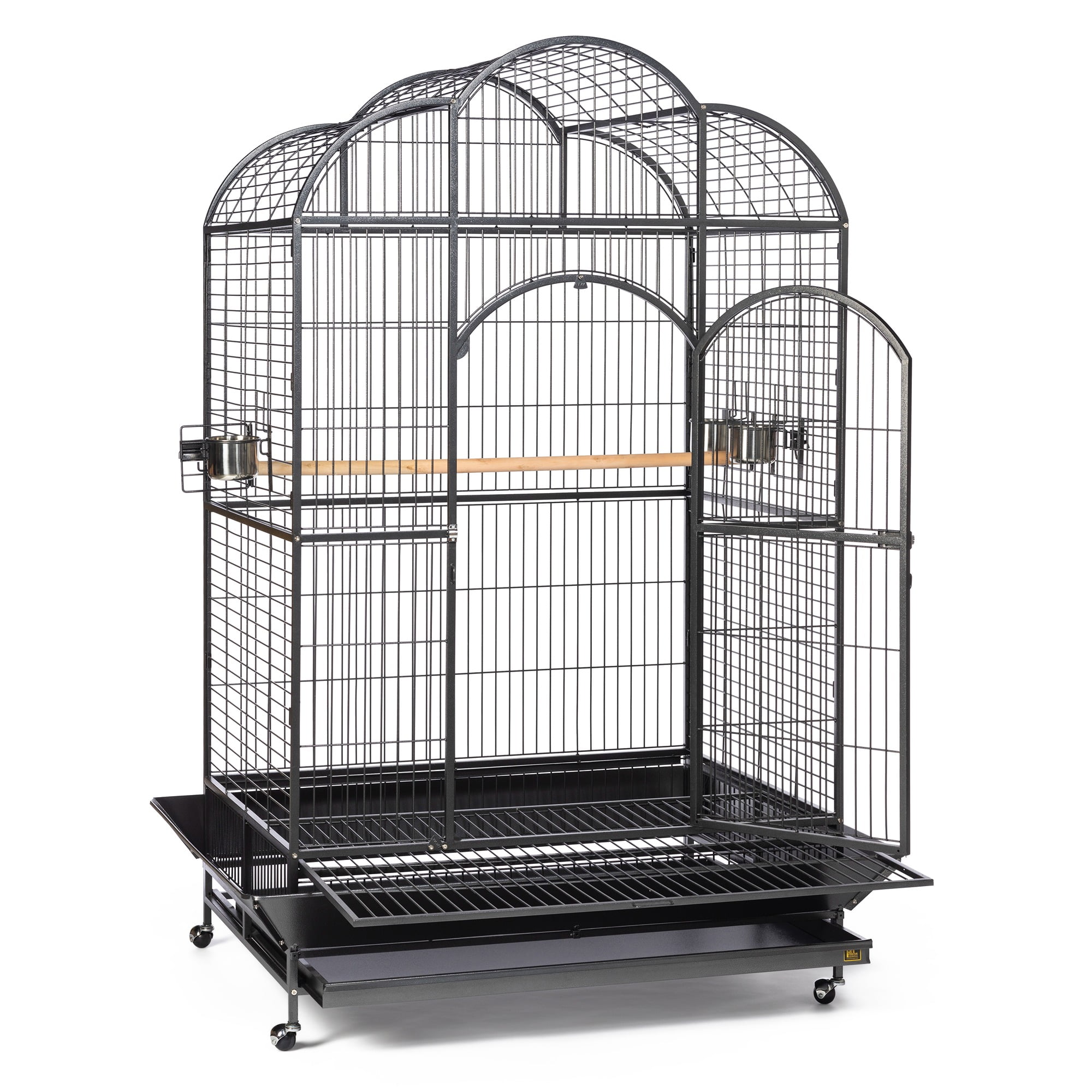 Prevue Pet Products Wrought Iron Silverado Macaw Dometop Bird Cage, Silver