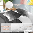thumbnail image 3 of Black Ombre Stripes Bedding 3 Piece Duvet Cover Set Twin Size, Modern Abstract Sea Waves Spray Art Soft Microfiber Comforter Cover with Zipper Closure & Pillowcases, FadeResistant Quilt Cover, 3 of 9