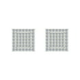 thumbnail image 3 of 1.07 CTW Ice Cube Diamond Stud Earrings 10K White Gold, 3 of 4
