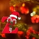 thumbnail image 5 of Colgante de árbol de Navidad de acrílico 2D con letras | Juego de 26 adornos con iniciales del alfabeto para decoración navideña, 5 of 6