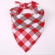 thumbnail image 1 of Bandana para perro y gato, pañuelo para perros, lavable, reversible, ajustable, triangular, bufanda a cuadros para perros, bandana a cuadros para pequeños, mediu Afortunado Sencillez, 1 of 2