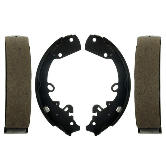 Detroit Axle - Rear Semi-metallic Brake Shoes Replacement for 2006 2007 2008 2009 Dodge Ram Dakota Mitsubishi Raider