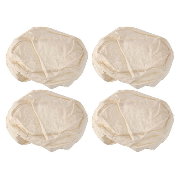 WORGEOUS 4 unids Simple Pan Cesta Cubiertas de tela Fermentación Cesta Liners Suministros para hornear