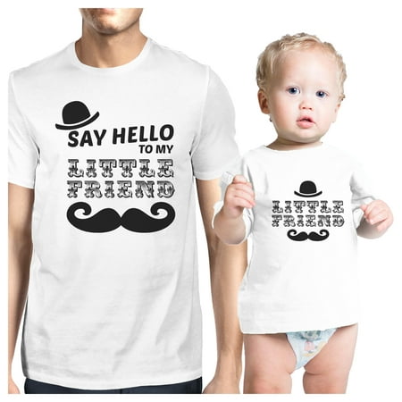 Say Hello To My Little Friend Dad And Baby Boy Matching (Best Friend Baby Outfits)