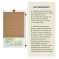 thumbnail image 5 of Cordless Light Filtering Mini Blind - 27 Inch Width, 72 Inch Length, 1" Slat Size - Black - Cordless GII Morningstar Horizontal Windows Blinds for Interior by Achim Home Décor, 5 of 6