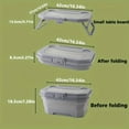thumbnail image 5 of 4-Person Picnic Basket Set - Collapsible, Waterproof & Leak-Proof - Doubles as Stand-Up Table for Camping, Travel & Road Trips, 5 of 13