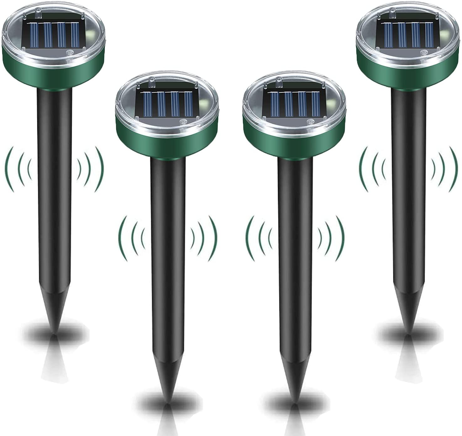 Mole Repellent Solar Powered Gopher Repellent Ultrasonic Solar Powered