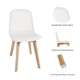 thumbnail image 2 of Mid Century Modern PP dining chair with Wooden Legs , kitchen & Dining Room Chairs Assemble Easily, kitchen chairs for Kitchen Dining Room & Living Room., 2 of 7