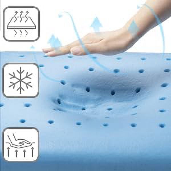 Memory Foam Pillows Set of 2 Standard/Queen Size Medium Firm Pillows 2 Pack for Sleeping,Orthopedic Bed Pillows for All Sleepers,Ventilated Cooling Gel Foam with Washable Cover