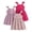 Hot Pink, variant on HCNTES Girls Dresses Toddler Girls Dress 3-Pack Casual Party Print Skater A-line Dress Sundress Size 3Y-8Y