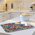 thumbnail image 6 of Yayeee Dish Drying Mat for Kitchen Counter 16"x18" Microfiber Absorbent Pad, Vibrant Dragon Scales Pattern, 6 of 7