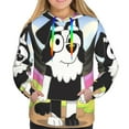 thumbnail image 2 of Lsque Bluey Pattern Casual Women's Hoodie,Hooded Sweatshirt with Kangaroo Pocket,Pullover Hoodie with Eye-catching Drawstrings-Small, 2 of 8