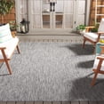 thumbnail image 2 of Safavieh Courtyard Mitre Geometric Indoor/Outdoor Area Rug, Light Gray/Dark Gray, 6'7" x 6'7" Square, 2 of 11