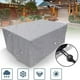 thumbnail image 3 of Funda para mesa de jardín, rectangular, impermeable, para muebles de jardín, resistente al viento, la lluvia, los rayos UV y el polvo, con cordones (150 x 150 x 75 cm), 3 of 5