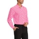 thumbnail image 4 of Camisa de vestir de botones de manga larga para hombre con estampado de lunares INSPIRE CHIC L Rosa, 4 of 7