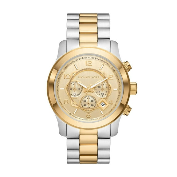 Michael Kors Oversized Runway Two-Tone Mens Watch