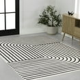 thumbnail image 2 of JONATHAN Y SCANDINAVIAN 5 x 8 Area Rug, Odense Minimalist Angle Geometric - Black/White, SCN101G-5, 2 of 8