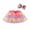Pink, variant on Toddler Girls Skirts Tulle Rainbow Color Sparkly Sequins Elastic Waist Party Dance Ballet Tutu Skirt With Hairpin 2 Pc Set Girl Fashion Summer Skirts