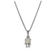 thumbnail image 1 of Collar con colgante de robot Yashi estilo hip hop urbano Acero inoxidable unisex 30306, 1 of 5