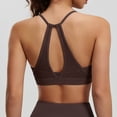 thumbnail image 5 of Lopecy-Sta Sports Bra for Women Keyhole T-Back Seamless Light to Medium Support Yoga Top Removable Padded Workout Bra, 5 of 7
