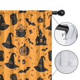thumbnail image 4 of Blackout Kids Curtains,Witch Hat Halloween Pattern Childrens Insulated Curtains Set Of 2,Bedroom Essentials,Toddler Room Decor 42"x54", 4 of 5