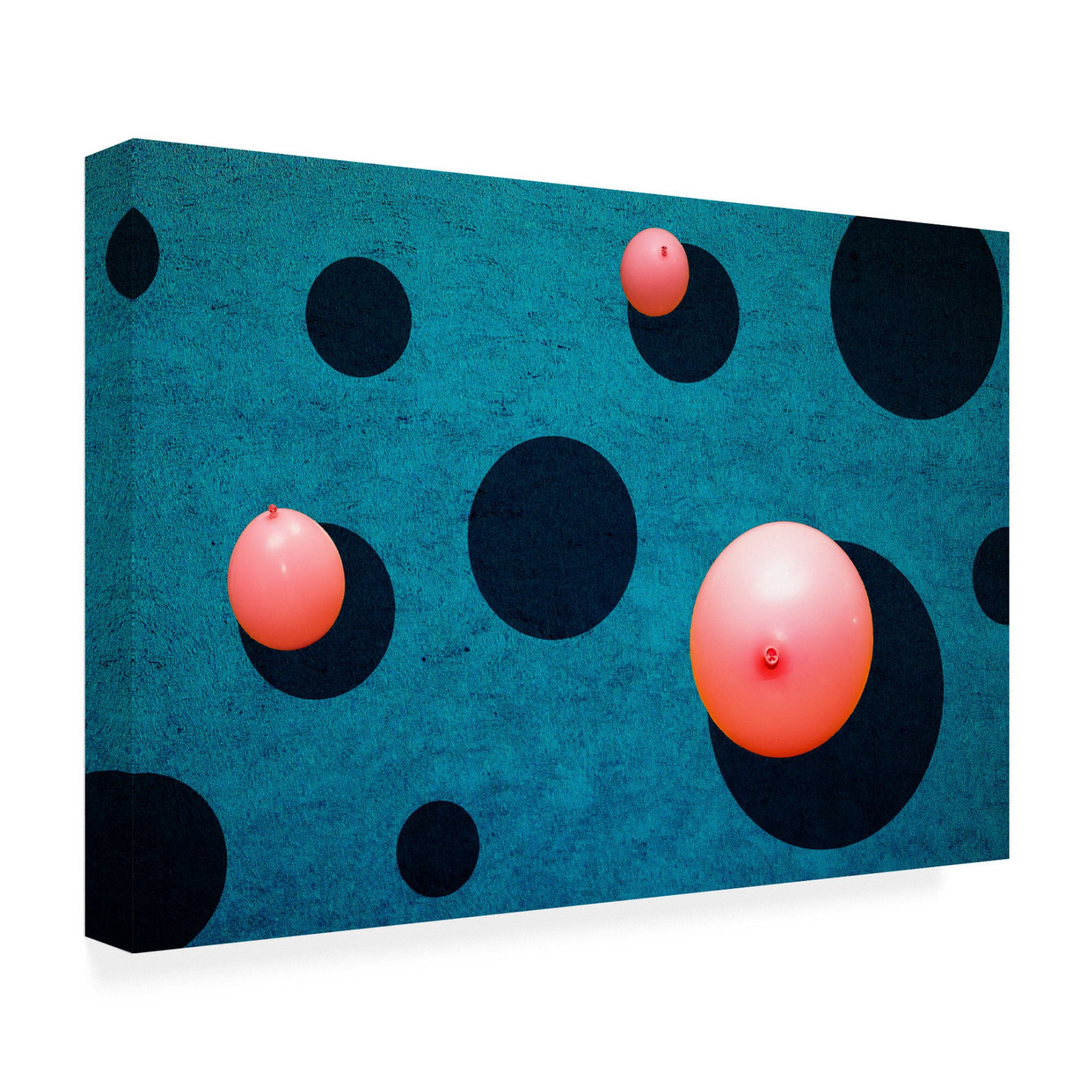 Canvas Wall Art - Inge Schuster 'Three Balloons' Wall Art for Living Room, Bedroom, or Office Décor by Trademark Fine Art - 24 x 16 Inches