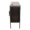 thumbnail image 4 of Wine Bar Cabinet with Power Outlets, Industrial Coffee Bar Cabinet for Liquor and Glasses, Farmhouse Bar Cabinet for Kitchen, Dining Room, Living Room, Rustic Brown, 4 of 10