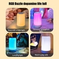 thumbnail image 4 of Xihbxyly Luz Nocturna Recargable, Altavoz Bluetooth Multifuncional, Opciones de Modo de Color, Diseño Portátil, Ideal para Dormitorio, Fiesta, Relajación, Tamaño 18,7 X 10,6 X 10,6 Cm, 4 of 6