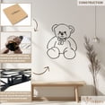thumbnail image 5 of Violaura Teddy Bear Metal Wall Art - Easy to Install Hanging Perfect for Home, Living Room Decor (12.0" x 9.6"), 5 of 8